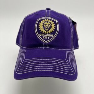 Orlando City SC Adidas MLS‎ Purple Adjustable Hat Cap Soccer